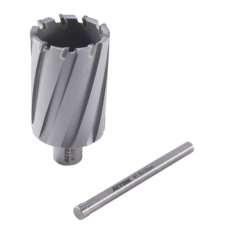 ACTOOL 1-7/8'' Diameter x 2'' Depth of Cut Carbide Tipped TCT ANNULAR Cutter with 3/4'' Weldon Shank - Image 5