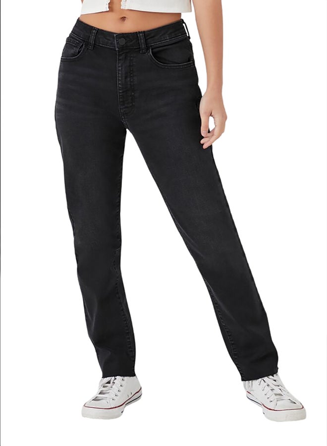 FOREVER 21 High-Rise Mom Skinny Jeans - Image 1
