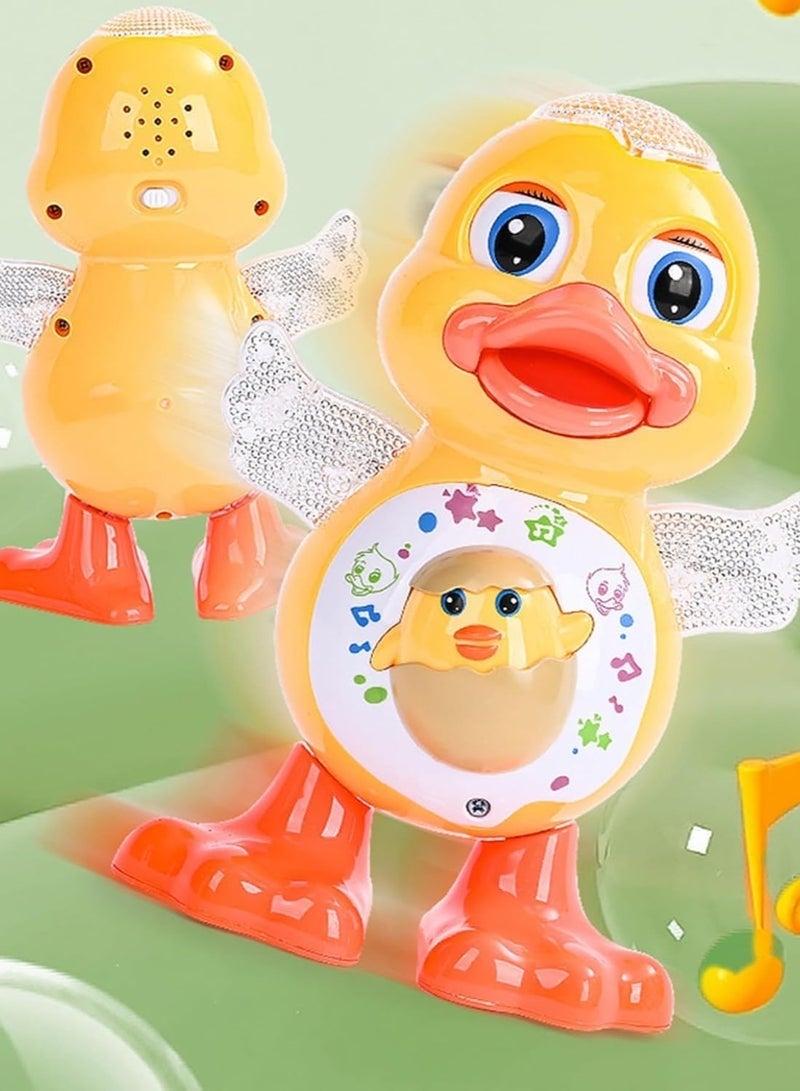 Bukela Interactive Dancing Duck Toy with Lights and Music, Singing Swaying Duck Baby Toys with Moving Eyes and Flashing Wings, Fun Musical Crawling Walking Development Toy for Toddlers - Image 4