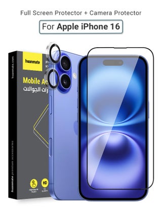 2 in 1 Apple iPhone 16 Screen & Camera Protector - High Transparency Full Coverage Shield for Scratch & Impact Protection - Screen & Camera Protector for Apple iPhone 16 - pzsku/Z862E46D68E9B361AF994Z/45/_/1733858990/011c738d-d521-4903-98cf-8d5d1a6c6948
