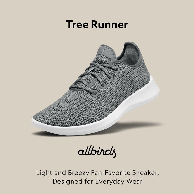 Allbirds Men’s Tree Runner, Everyday Sneakers, Machine Washable Shoe Made with Natural Materials | Made with Natural Materials, Machine Washable - Image 2