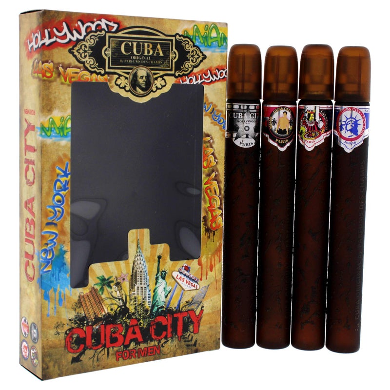 Cuba City 4-Piece Set for Men, (Hollywood + Vegas + Miami + New York) - Image 3