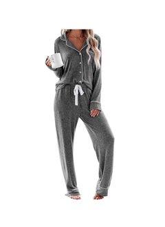 Generic Women's Pajama Sets Long Sleeve Button Down Sleepwear Nightwear Soft Pjs Lounge Sets  - Image 1