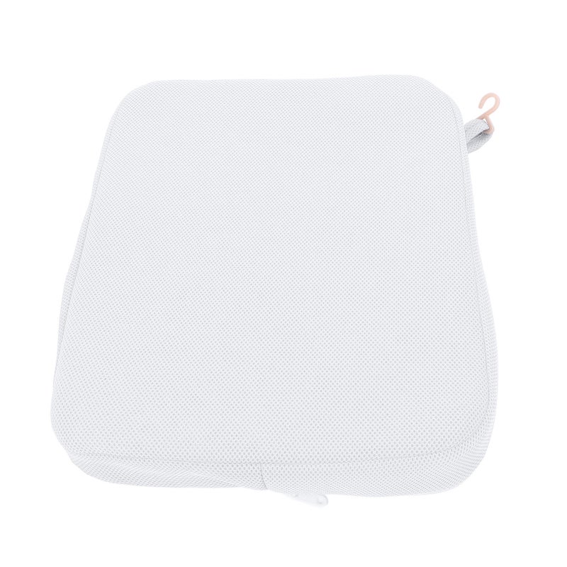 Shower Seat Cushion Breathable Comfortable Support Removable Washable Cover Bathtub Seat Cushion White - Image 5