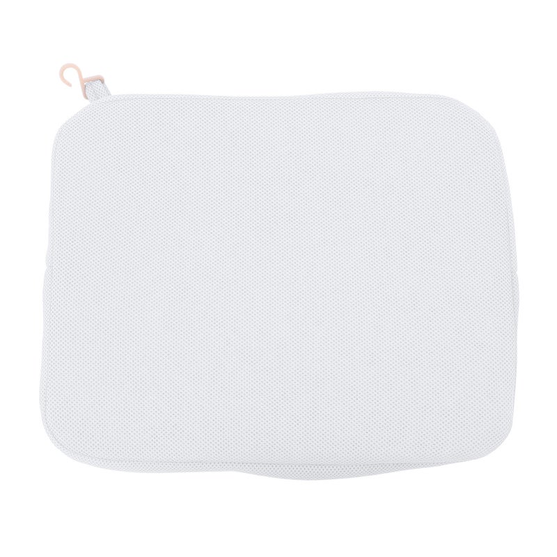 Shower Seat Cushion Breathable Comfortable Support Removable Washable Cover Bathtub Seat Cushion White - Image 1