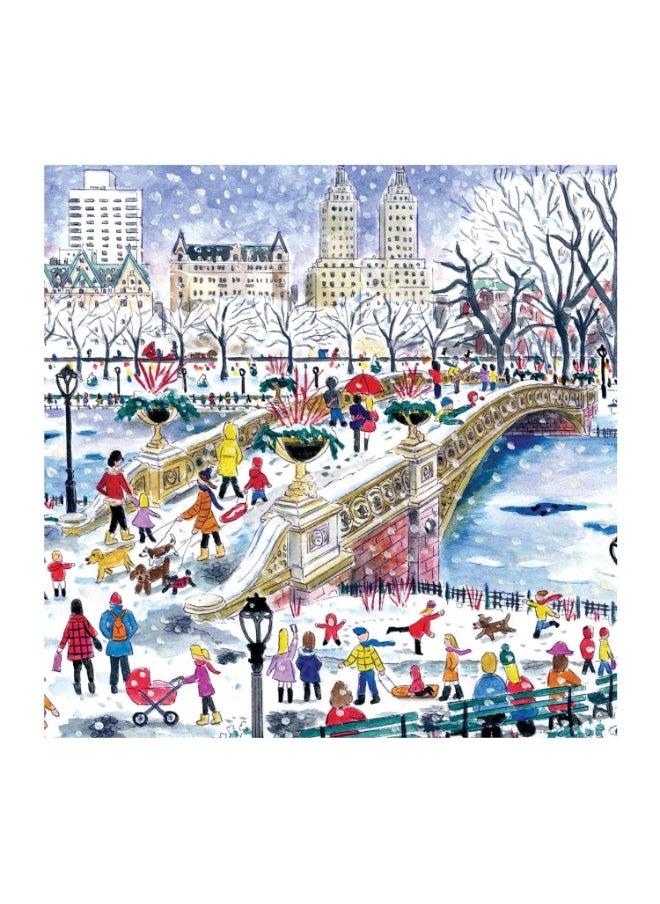 Galison Michael Storrings Bow Bridge In Central Park 500 Piece Puzzle  - Image 2