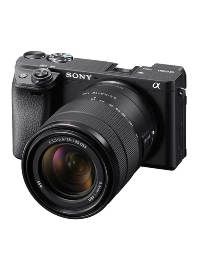 Sony Alpha A6400 Mirrorless Camera With 18-135Mm Lens Kit, 24.2 Mega Pixel Compact Aps-C Interchangeable Lens Digital Camera With Real-Time Eye Auto FocUS, 4K Video & Flip Up Touchscreen, Ilce-6400M - Image 3