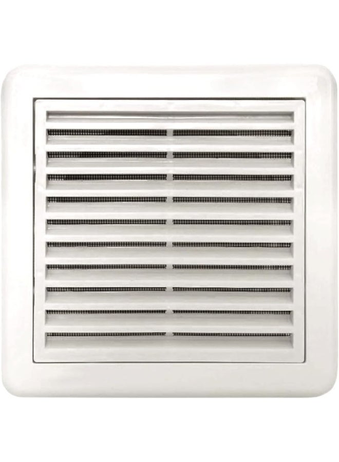 Biella Pvc Fixed Shutter Internal Grill - White Ventilation Cover With Insect Protection, Abs Plastic For Kitchen, Bathroom, Bedroom, And Office (8 Inch) - Image 2