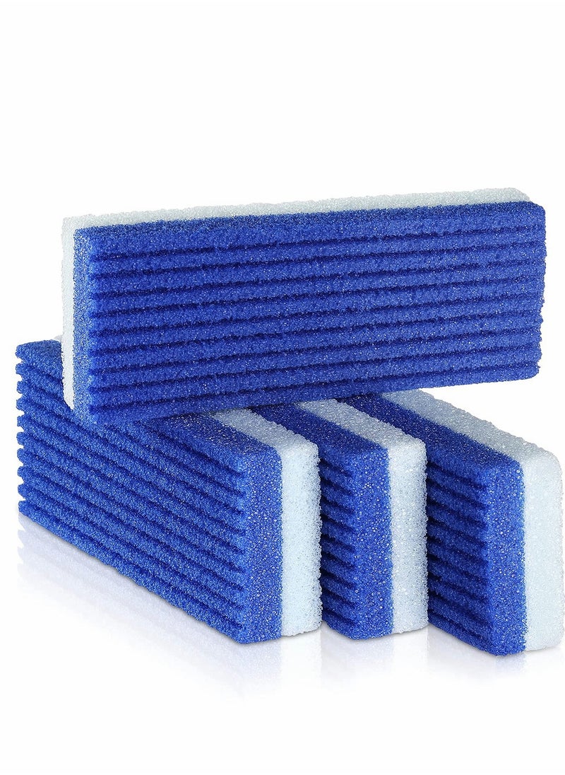 KASTWAVE - Pumice Stone for Feet 2 in 1, 4 Pack Foot Scrubber & Callus Remover for Feet Pedicure for Salon Use, Double-sided Design Blue - Image 1