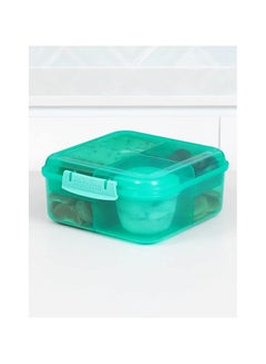 sistema Sistema 1.25L Bento Cube Lunch Box - green  - Image 3