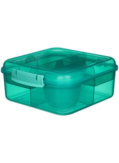 sistema Sistema 1.25L Bento Cube Lunch Box - green  - Image 4