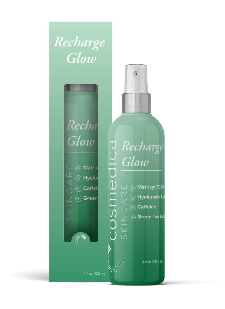 Cosmedica Skincare Recharge Glow Mist with Caffeine, Green Tea Extract, Hyaluronic Acid & Matrixyl 3000 for Energized Skin – 4 oz - pzsku/Z862EF6DCBE555A928507Z/45/1741165711/ca8e57ae-46d6-4ea8-9bfe-a79007bfefc1