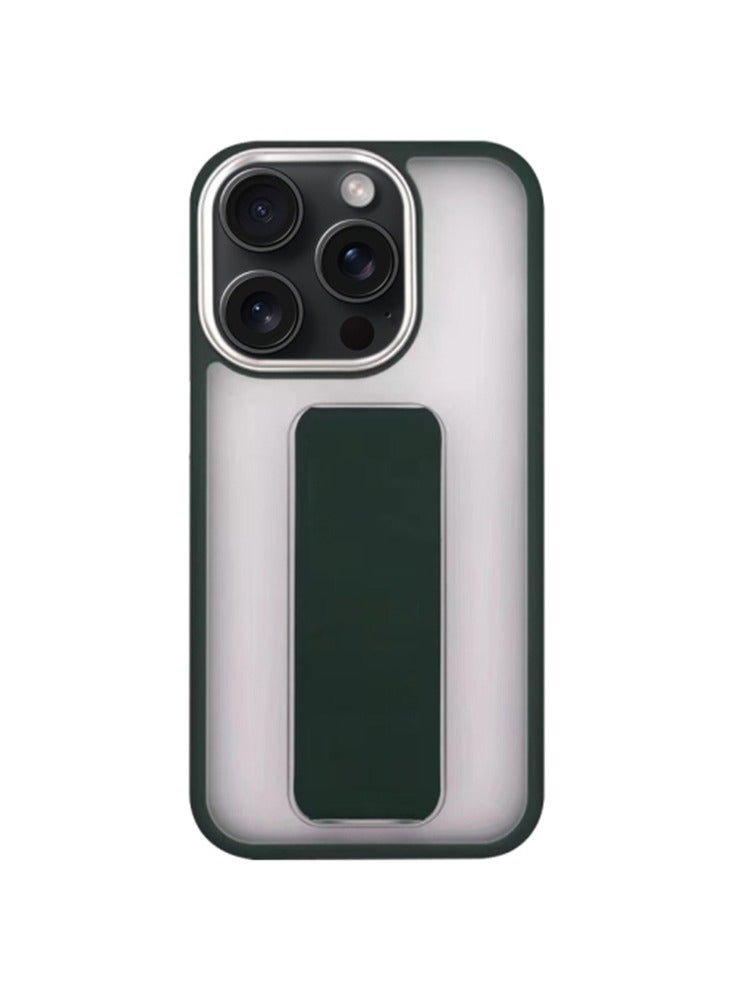 New iPhone 15 Pro Max Case with Magnetic Kickstand, Dark Green - Image 1