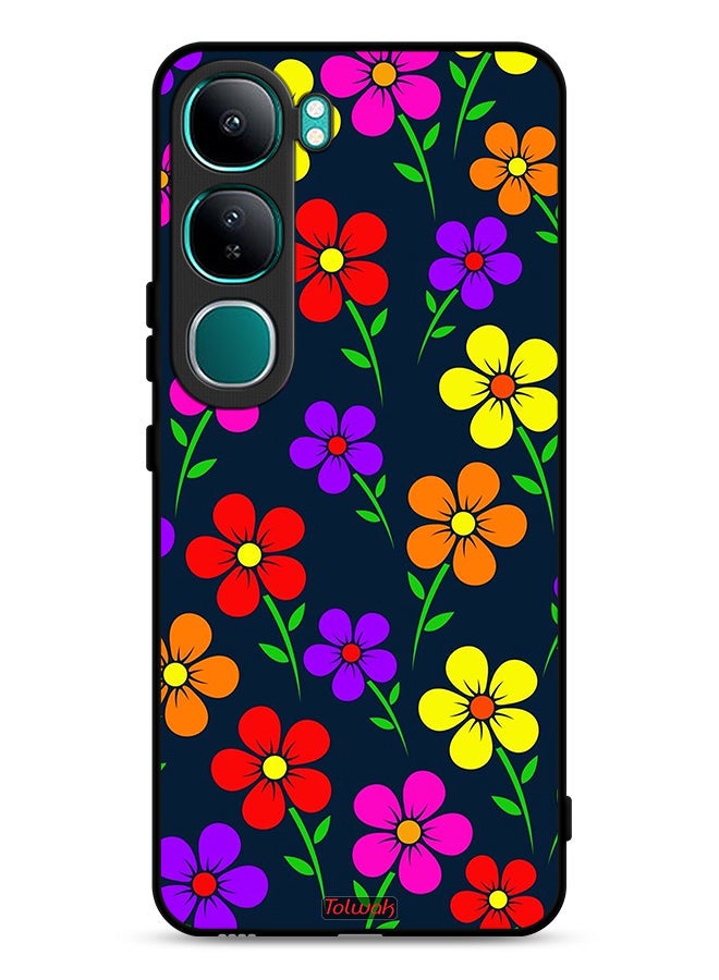 Tolwak vivo Y300 5G Protective Case Cover Colorful Flowers