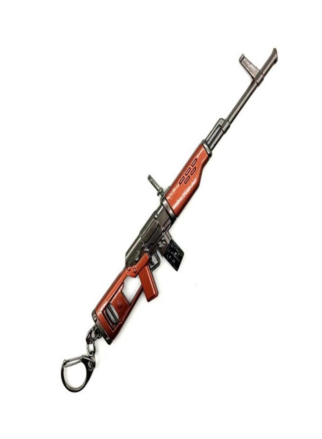 NIBEMINENT Fortnite Themed Rifle Key Chain Brown/Black