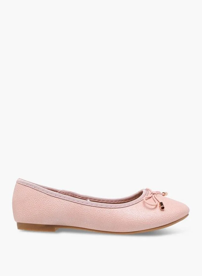 فلورا بيلا من شو إكسبرس حذاء باليرينا بناتي بفيونكة سهلة الارتداء