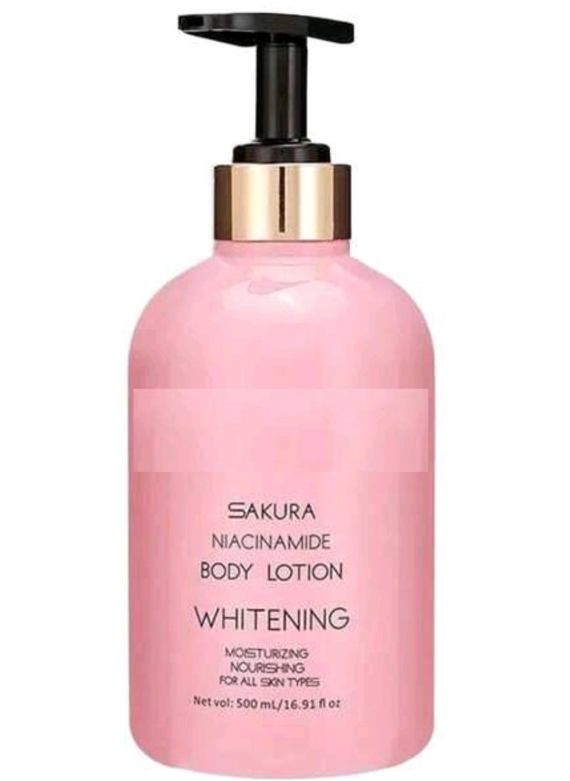SAKURA SAKURA NIACINAMIDE BODY LOTION WHITENING 500ML  - Image 1