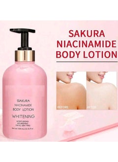 SAKURA SAKURA NIACINAMIDE BODY LOTION WHITENING 500ML  - Image 3