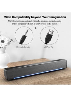 NIBEMINENT Stereo Bass Subwoofer Wired Speaker V5902 Black  - Image 2