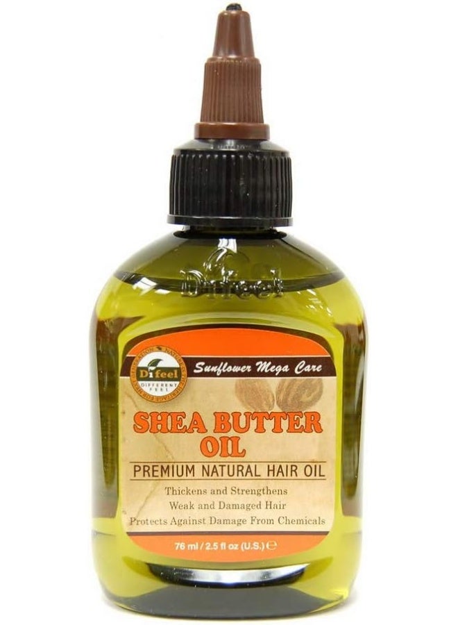 difeel Shea Butter Oil Premium Natural Hair Oil, 2.5Oz 75ml - Image 1