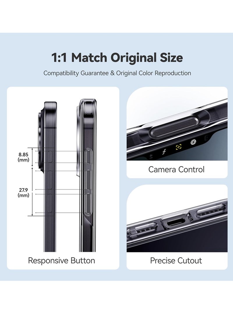 إلترازون iPhone 16 Pro Max Case - Crystal Clear with Never Yellow Technology, 12FT Mil-Grade Protection, Slim Transparent Cover for Men and Women (6.9”) - Image 5