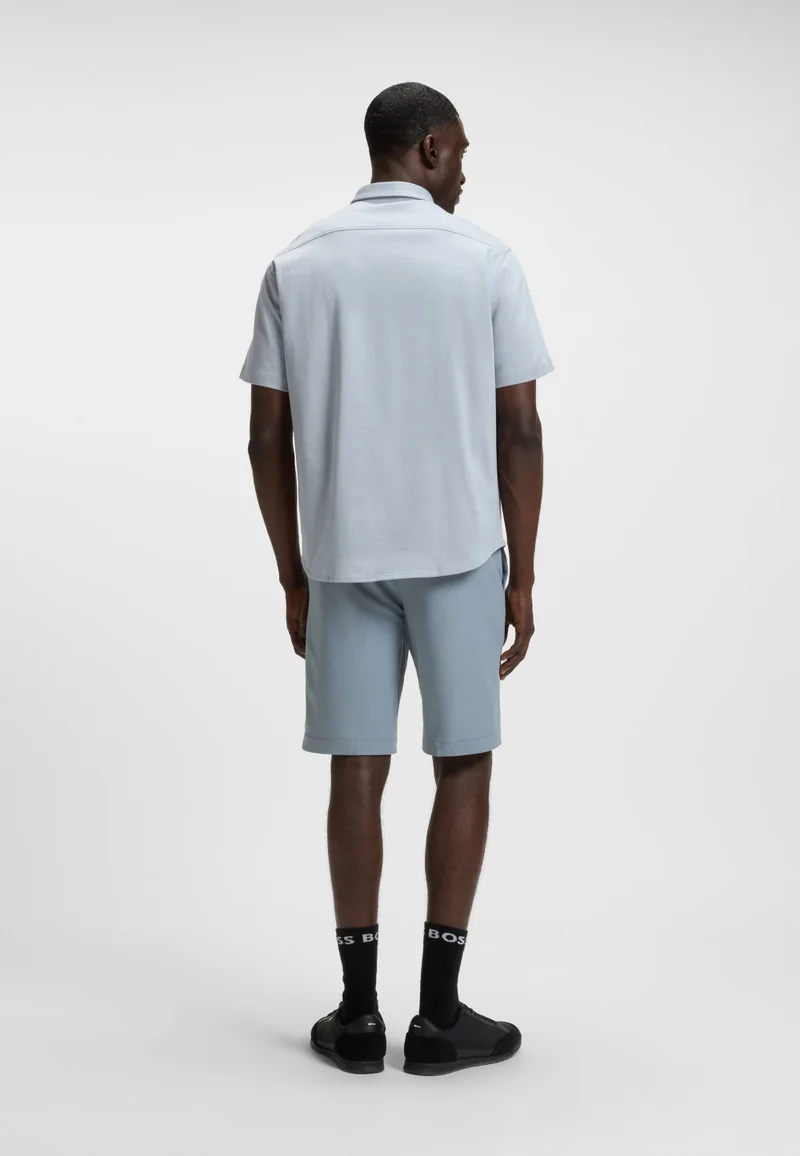 BOSS Slim-fit shorts in water-repellent stretch fabric