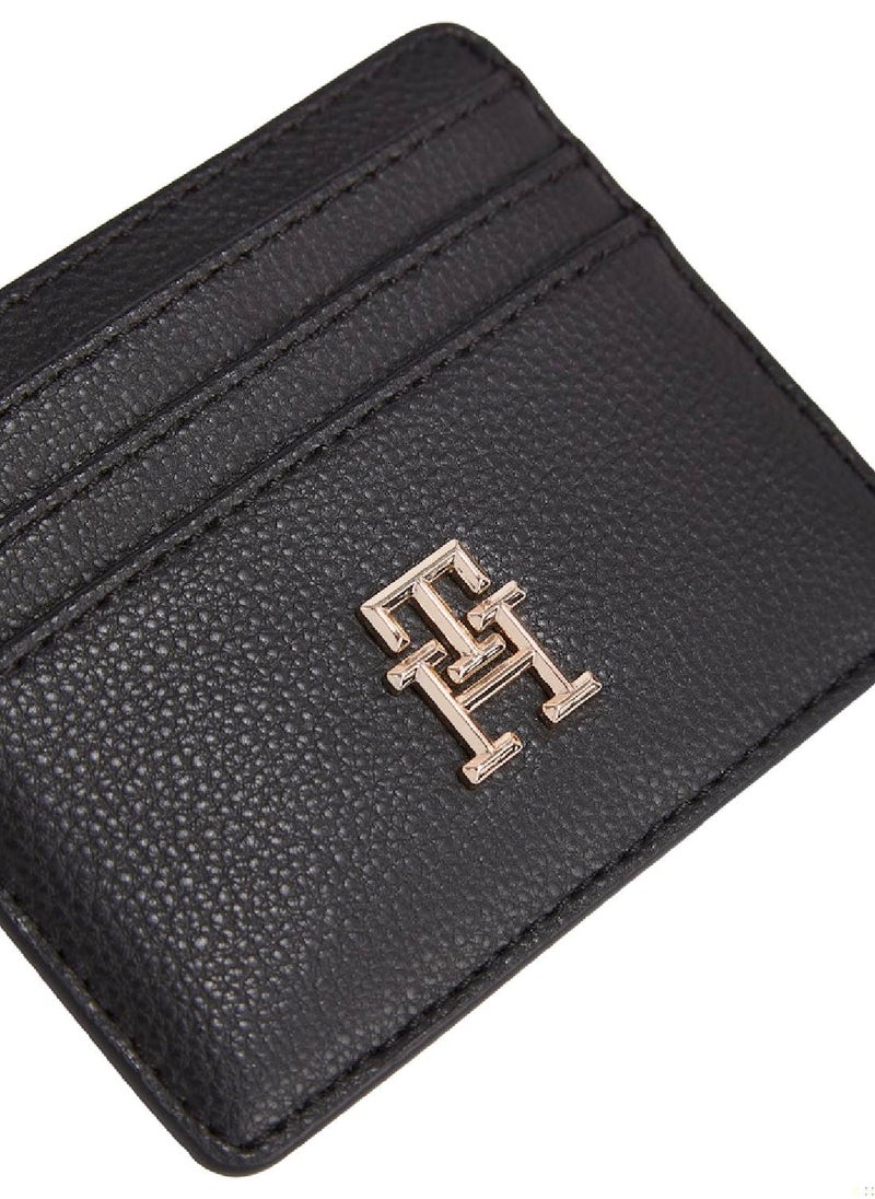 TOMMY HILFIGER Women's Soft Logotape Cardolder - Polyester Blend, Black  - Image 4