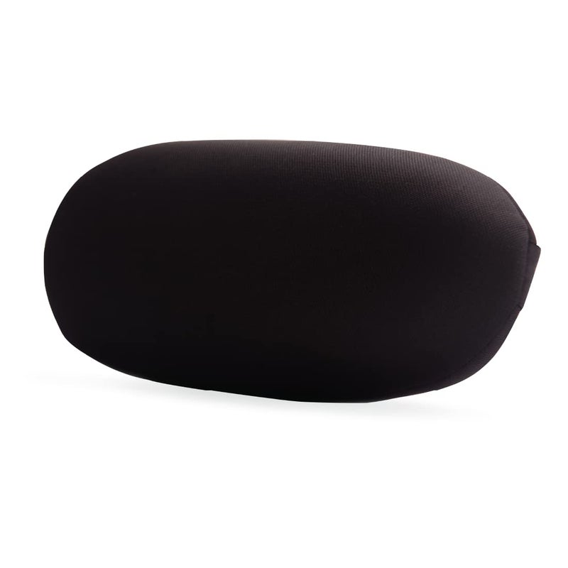Back Good Foam Back Roll Lumbar Support Back Cushion Low Back Pain Relief Black - Image 1