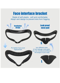 Y&D Comfortable and Stretchy VR Facial Vent Soft Interface Bracket with Anti-Leakage Light PU Leather Foam Face Replacement Pads Custom Comfort 6-in-1 Accessories for Oculus Quest 2  - Image 3