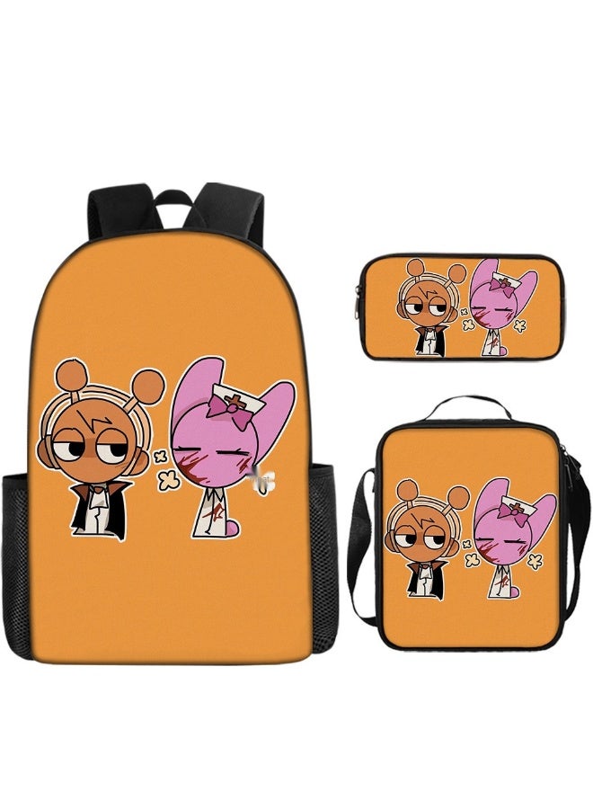 Sprunki Cartoon-Themed Student Backpack Set - Unleash Your Personality on Campus! - Image 1