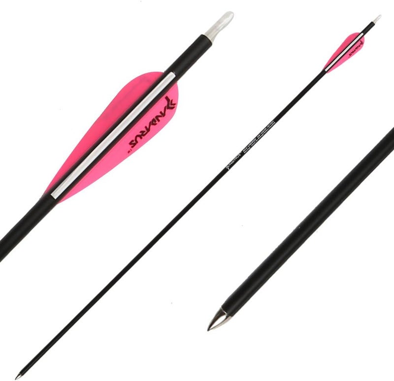 PANDARUS Archery Carbon Arrows 28-Inch Safety Beginner's Target Practice for Compound & Recuve Bow - (Pack of 12) - Image 3