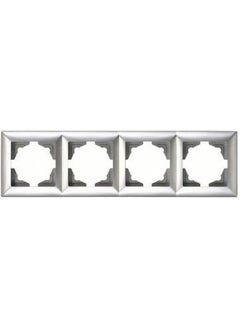 Günsan Elektrik Ambiace Silver Quadruple Frame 