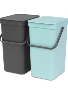BRABANTIA Set of 2 Built in Bin 12 litre