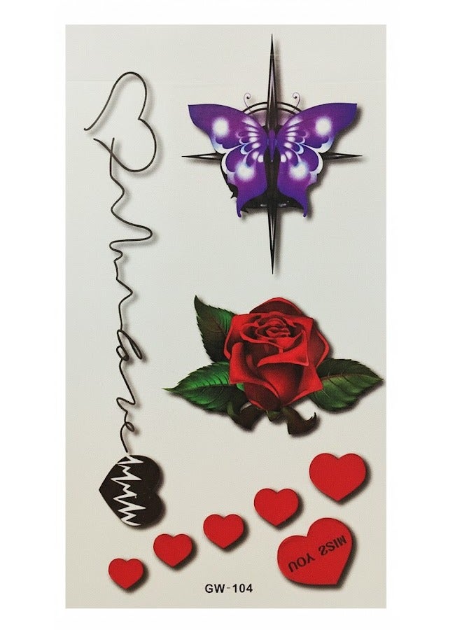 تاتؤ مؤقت اشكال ملونه بتصميم جميل وجذابه - Image 1