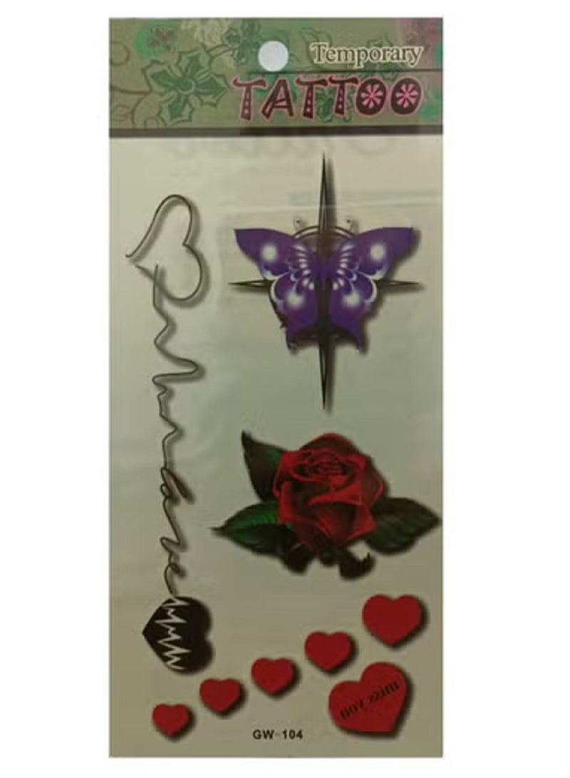 تاتؤ مؤقت اشكال ملونه بتصميم جميل وجذابه - Image 2