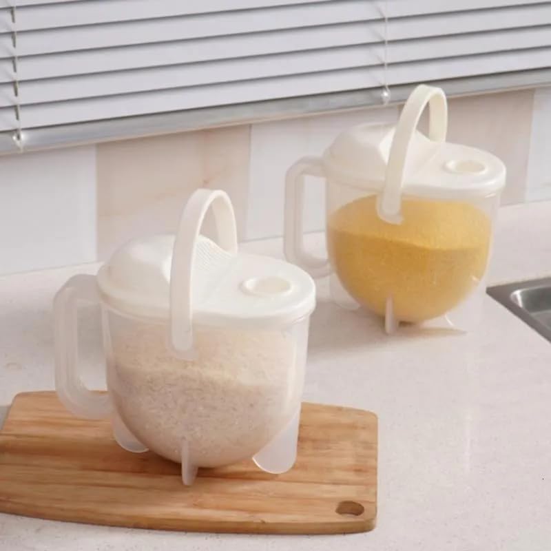 LASALE 1 pcs Fast Automatic Indicator Rice Washing Machine Strainer Cleaner Rice Purifier Basket Kitchen Tools - Image 2