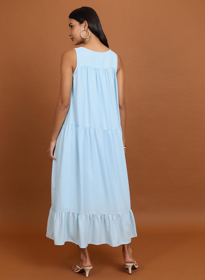 Vishudh Tiered Cotton Dress  - Image 3