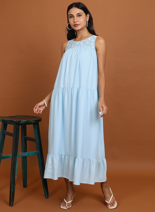 Vishudh Tiered Cotton Dress  - Image 2