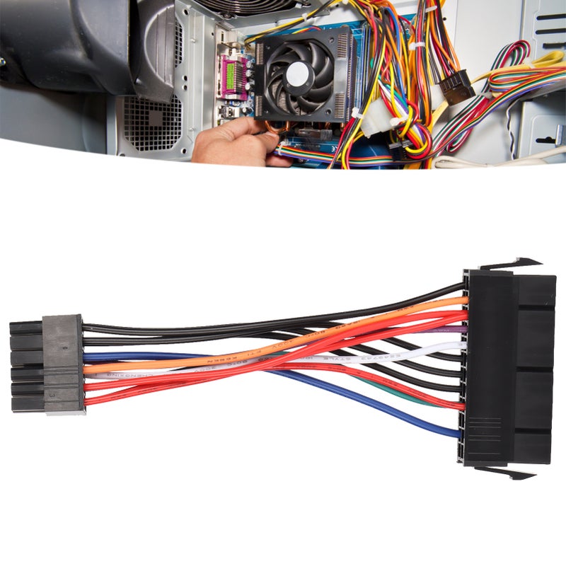 Power Cable 18AWG 24 Pin to 14 Pin Copper Conductor Stable Performance Computer Accessories - Image 4