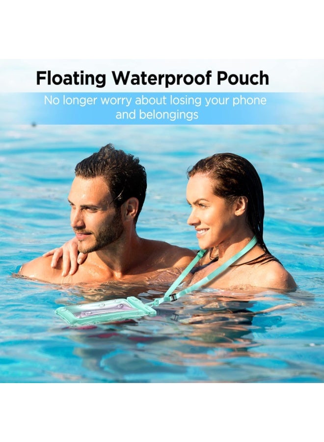 MOMENT Floating Universal IPX8 Waterproof Phone case Up to 7.0",Adjustable Lanyard Phone Pouch,Cellphone Dry Bags for Vacation Beach Pool Kayak Cruise Travel Essentials（Green） - Image 3