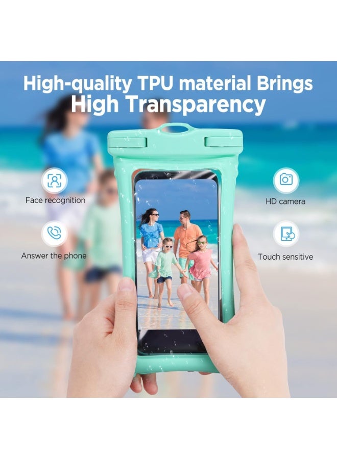 MOMENT Floating Universal IPX8 Waterproof Phone case Up to 7.0",Adjustable Lanyard Phone Pouch,Cellphone Dry Bags for Vacation Beach Pool Kayak Cruise Travel Essentials（Green） - Image 5