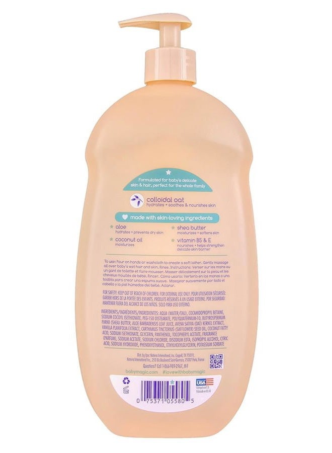 Baby Magic Soothing Hair & Body Wash | 887ml | Vanilla & Oat | Hypoallergenic & Gentle Formula - Image 2