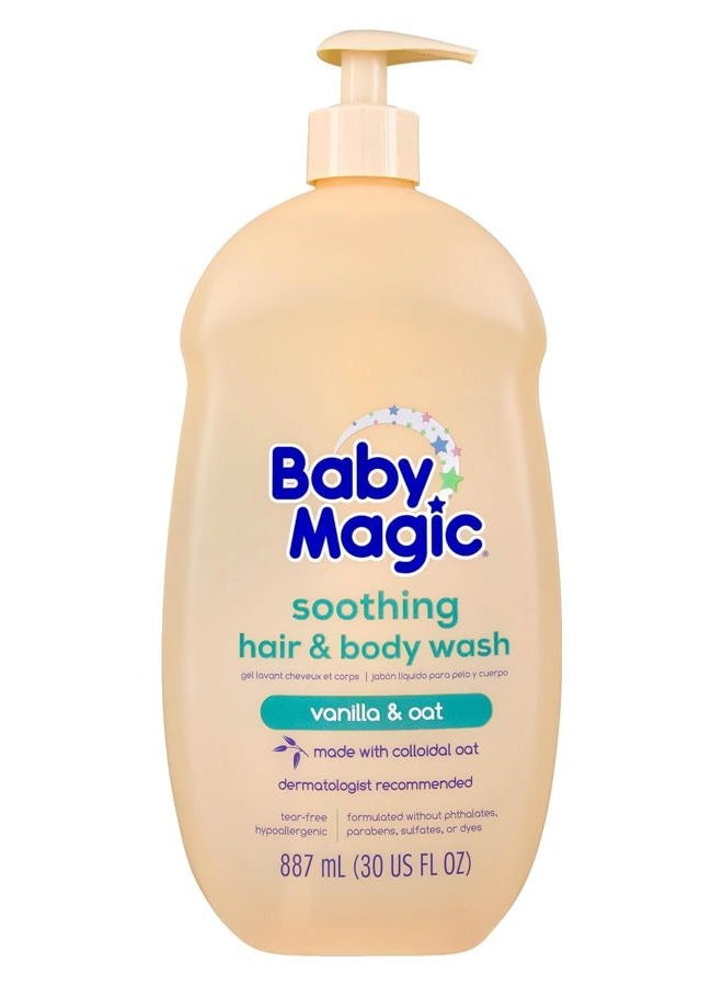 Baby Magic Soothing Hair & Body Wash | 887ml | Vanilla & Oat | Hypoallergenic & Gentle Formula - Image 1