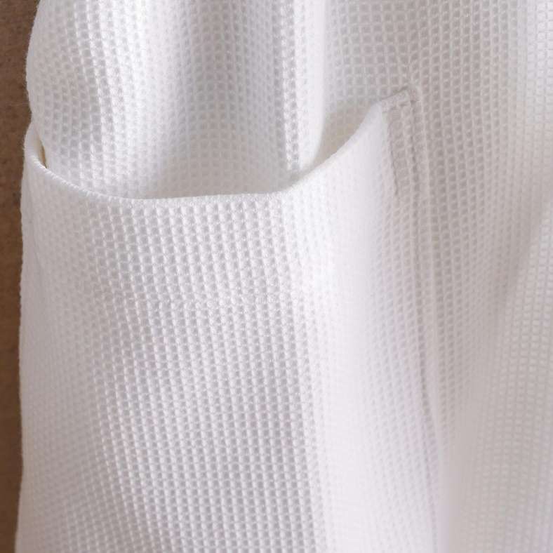 Pan Home White Waffle Texture Bathrobe for Women - Image 4