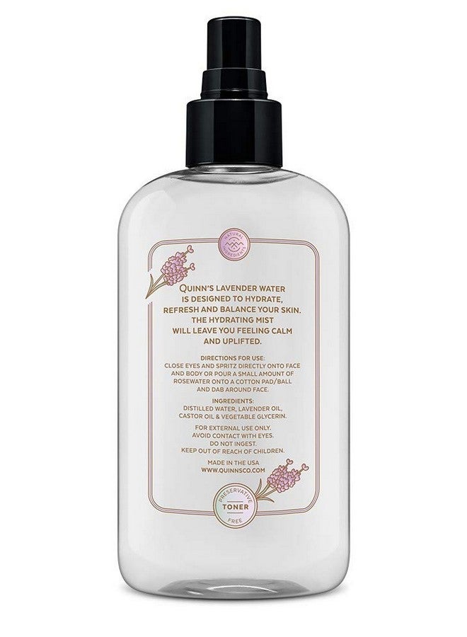 QUINN'S Quinn’s Lavender Water- Natural Pillow Spray - Relaxing Aromatherapy - Facial Body Mist 8 Ounce  - Image 3