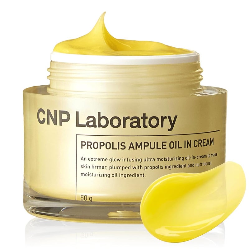 CNP Propolis Ampule OilinCream  Moisturizing Cream with Propolis Extract 5 Oil Blend Ceramide  Hyaluronic Acid for Firm  Radiant Skin Gifts for Women Korean Skin Care 176 fl oz
