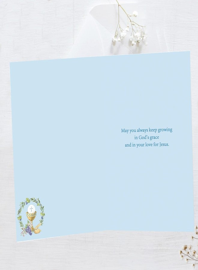 ICOOLYI First Communion Card for Boys, First Holy Communion Gift Card, Keepsake Gift Age 7–9 - Image 3