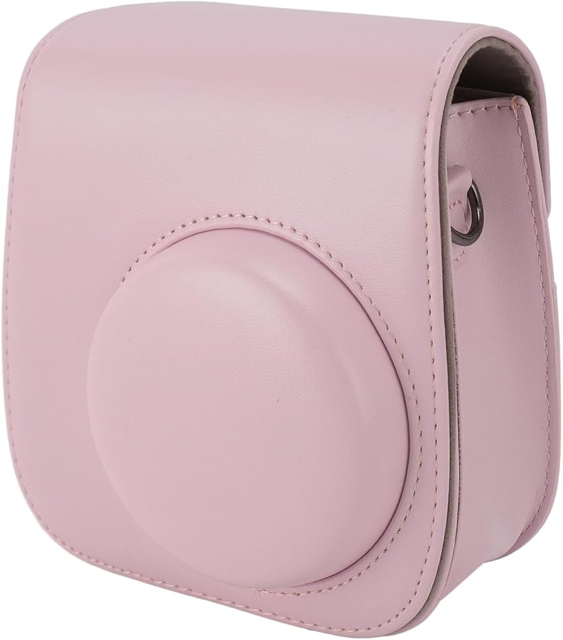 Light Pink Camera Case Set For Fujifilm Instax Mini 12 With Bag Strap Album Mirror - Image 3