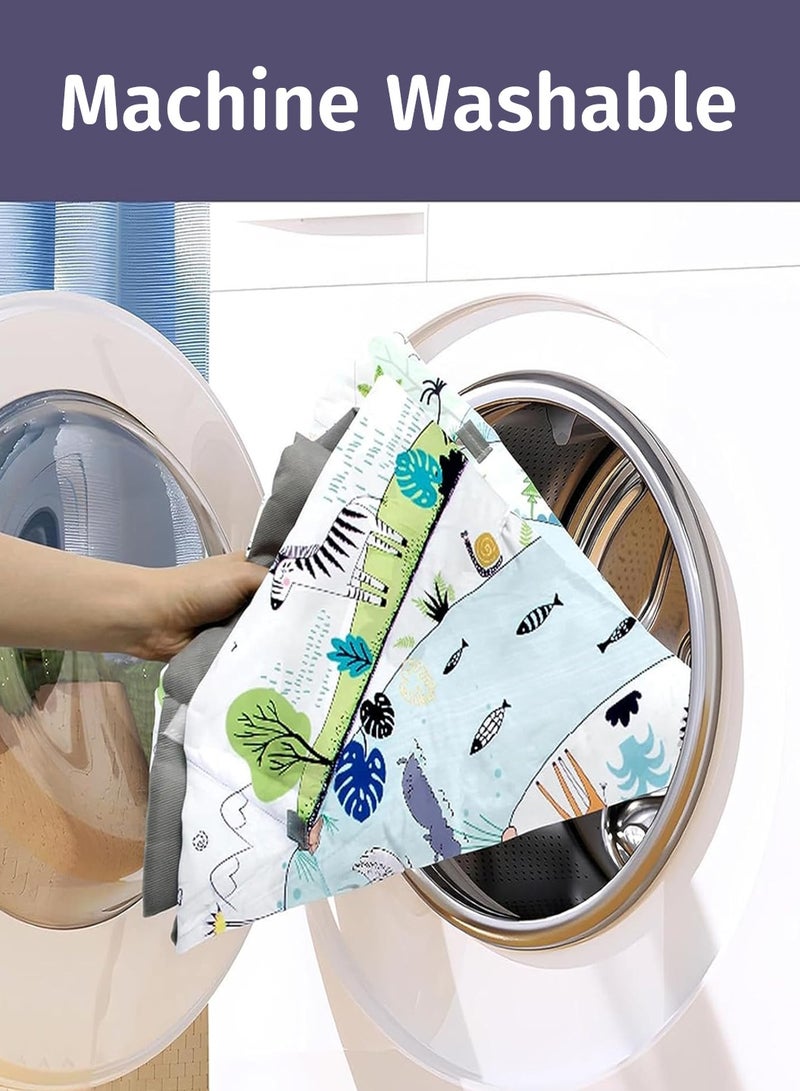 موفانت سجادة لعب للأطفال 5 في 1، سجادة نشاط للأطفال مع 6 ألعاب قابلة للربط، سجادة لعب للأطفال قابلة للغسل والتنفس لتنمية المهارات الحسية والحركية عند الأطفال حديثي الولادة - Image 5