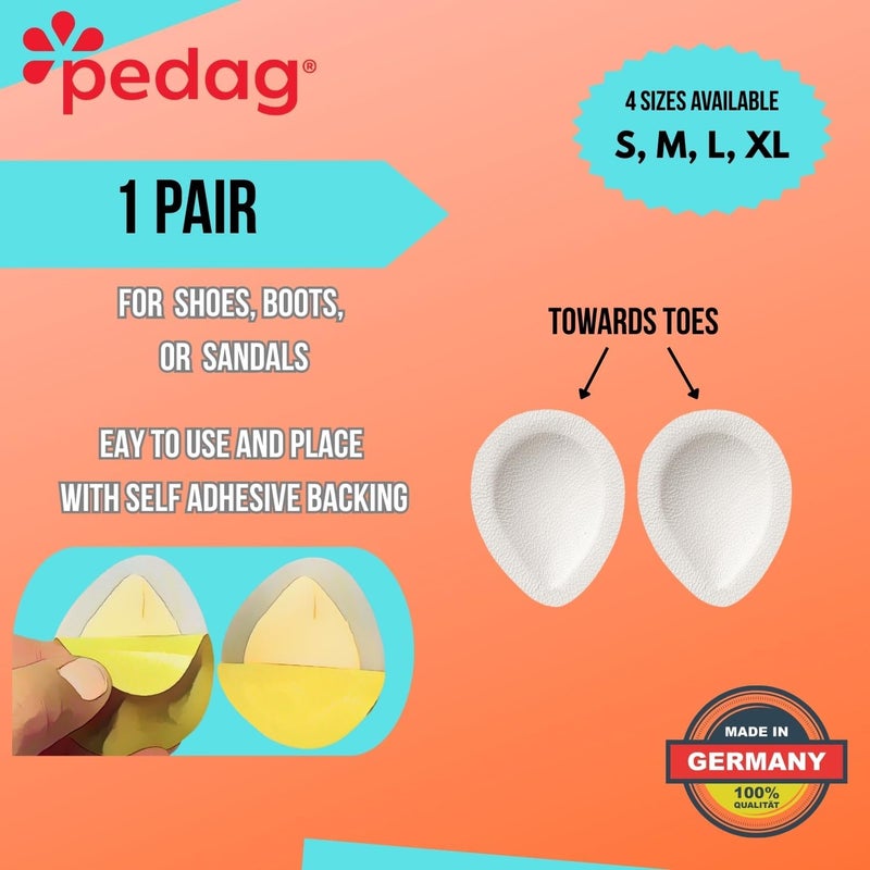 Pedag Drop Anatomically Correct Metatarsal Arch Pads - Small (EU 35-37/ US W5-W7) - Leather Foot Support for Pain Relief - Image 4